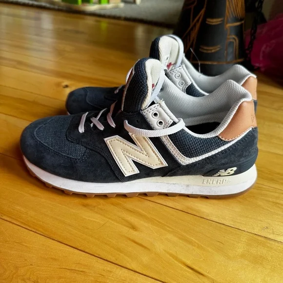 New Balance 574 Natural Indigo Faded Mahogany‎